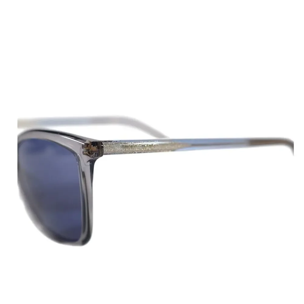 Jimmy Choo Cat Eye Women's Designer Sunglasses - Transparent Grey / Blue - NWT